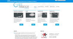 Desktop Screenshot of light-alliance.de